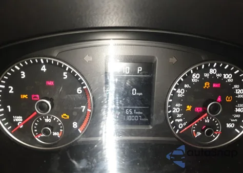 2013 Volkswagen Passat S из США, поврежденный, VIN 1VWAP7A36DC080987